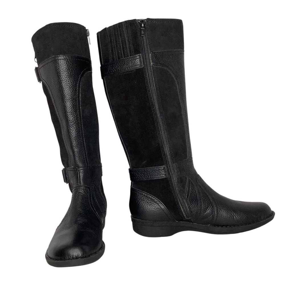 Clarks Black Combat & Moto Boots